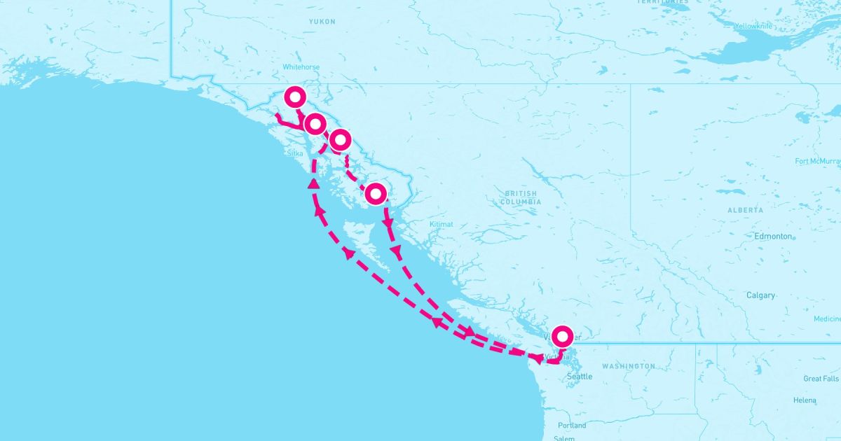 7 Night Alaska Inside Passage (Vancouver Roundtrip)