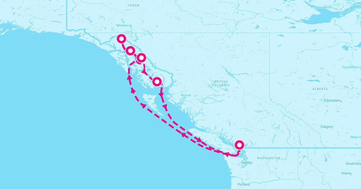 7 Night Alaska Inside Passage (Vancouver Roundtrip)
