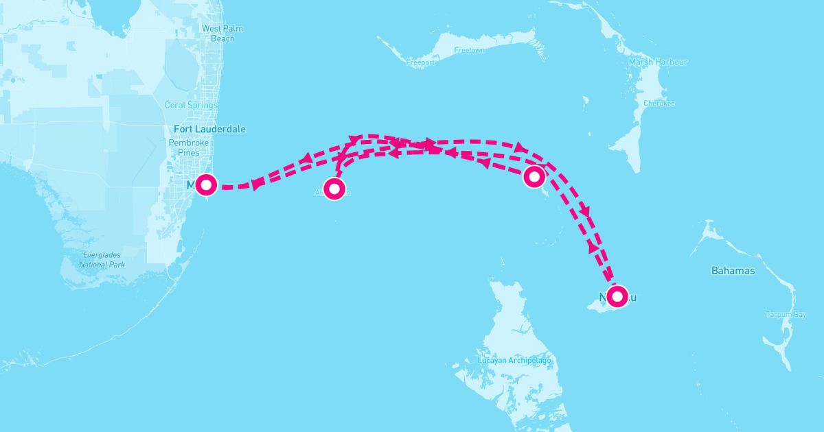5 Night Bahamas: Great Stirrup Cay Bimini & Nassau (Miami Roundtrip)