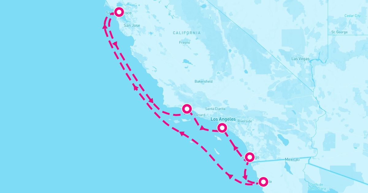 7 Night Classic California Coast (San Francisco Roundtrip)