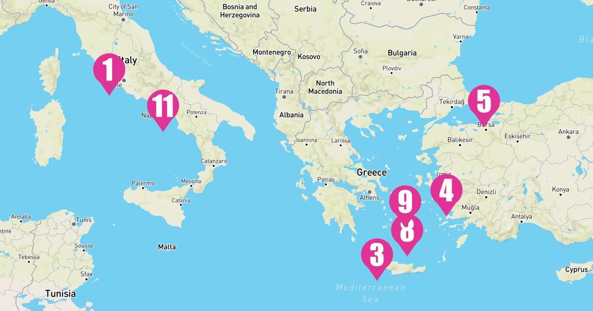 11 Night Greece Italy & Turkey (Rome Roundtrip)