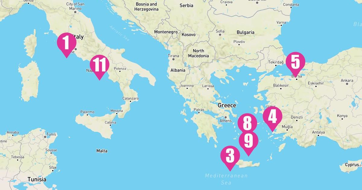 11 Night Greece Italy & Turkey (Rome Roundtrip)