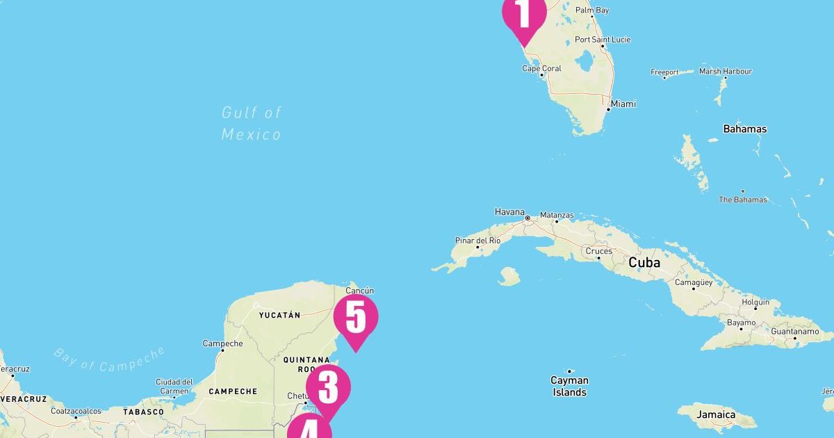 6 Night Belize & Mexico (Tampa Roundtrip)