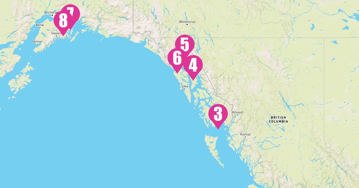 7 Night Voyage Of The Glaciers Northbound (Vancouver To Anchorage)