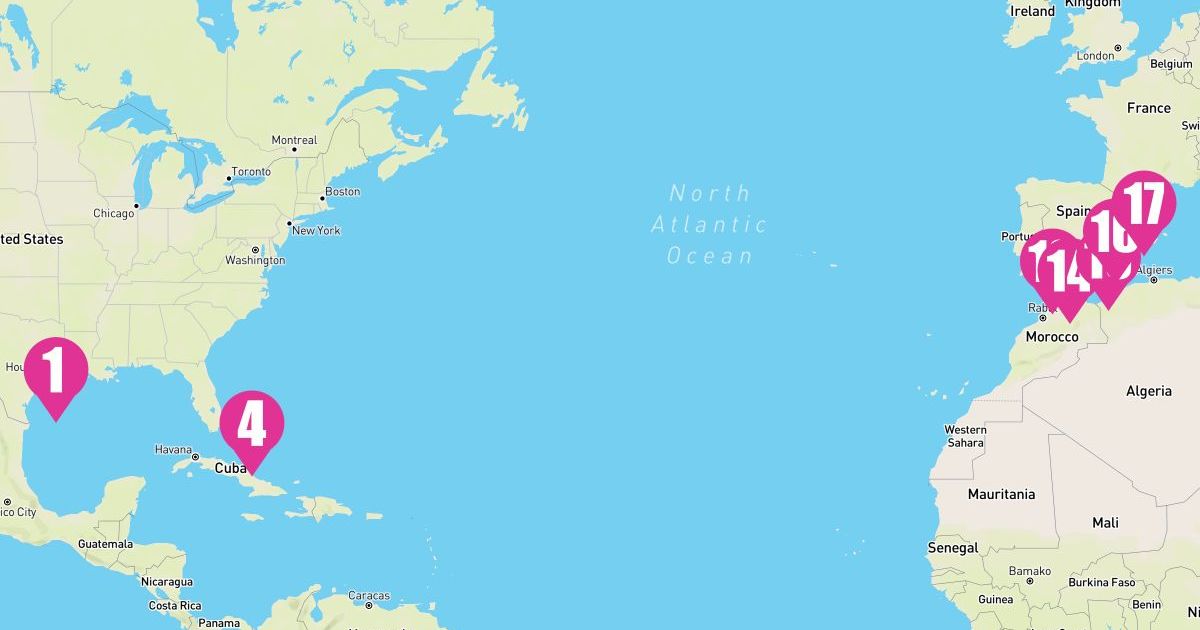 16 Night Transatlantic - Eastbound (Galveston To Barcelona)