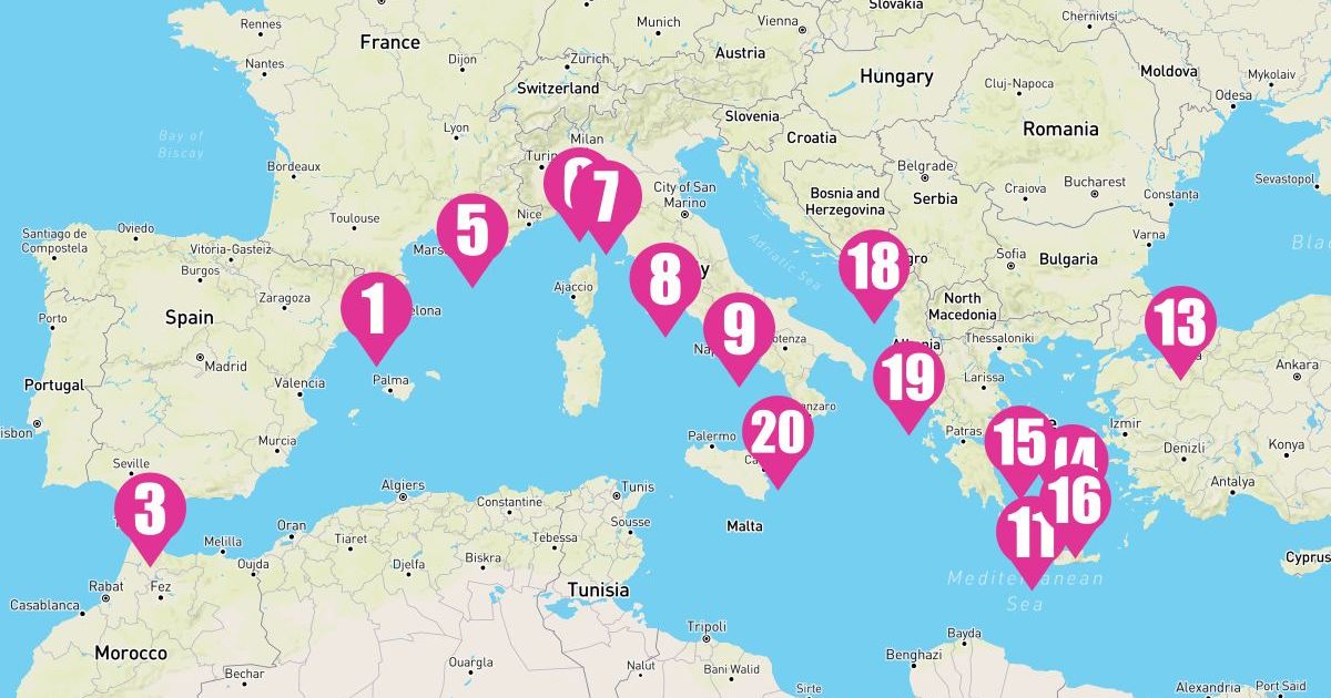 Sun Princess - April 26th, 2025 - Cruise Map & Port Info