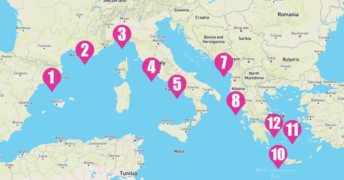 11 Night Mediterranean With Greek Isles France & Italy (Barcelona To Athens)