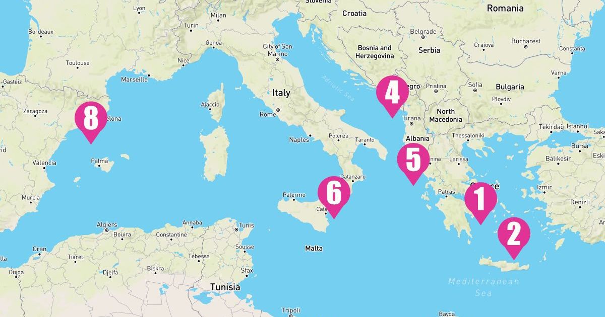 7 Night Mediterranean With Greek Isles & Italy (Athens To Barcelona)