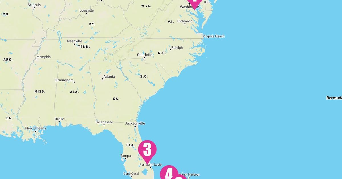 8 Night Southeast Coast & Bahamas (Baltimore Roundtrip)