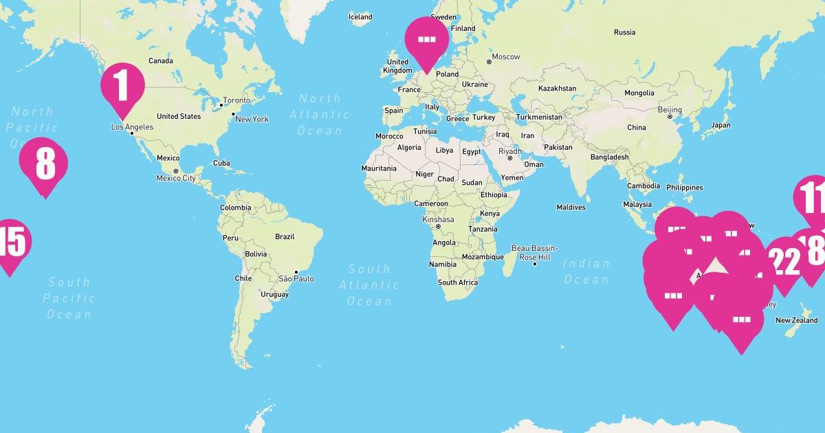58 Night South Pacific & Australia Circumnavigation Collector (Seattle To Sydney)