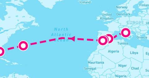 15 Night Carnival Journeys: Transatlantic Westbound