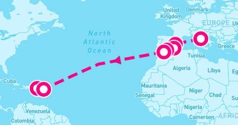 15 Night Spain & Bermuda Transatlantic