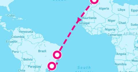 16 Night Spain To Argentina Transatlantic