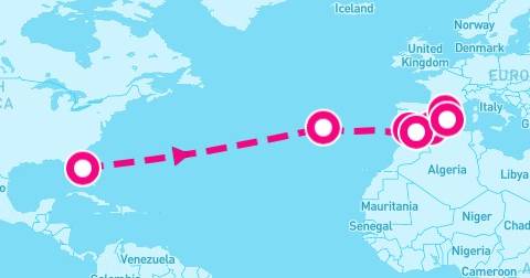 14 Night Spain & Portugal Transatlantic