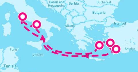 Mediterranean from Naples