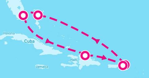 7 Night Caribbean: Great Stirrup Cay Dominican Republic & Tortola