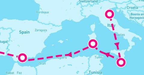 13 Night Transatlantic: Italy Spain & Malta