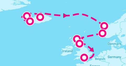 10 Night Northern Europe: Iceland Scotland & Norway
