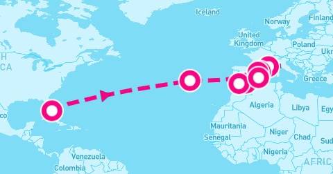 15 Night Transatlantic: Italy France & Spain