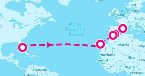 14 Night Spain & Morocco Transatlantic