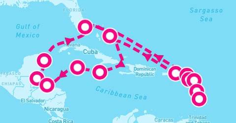 21 Night Western & Eastern Caribbean: Mexico & Leeward Islands