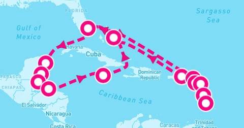 21 Night Eastern & Western Caribbean: Leeward Islands & Mexico