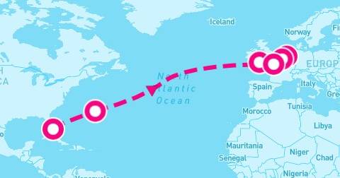 14 Night Cultural Crossing With Bermuda Paris & Brugge