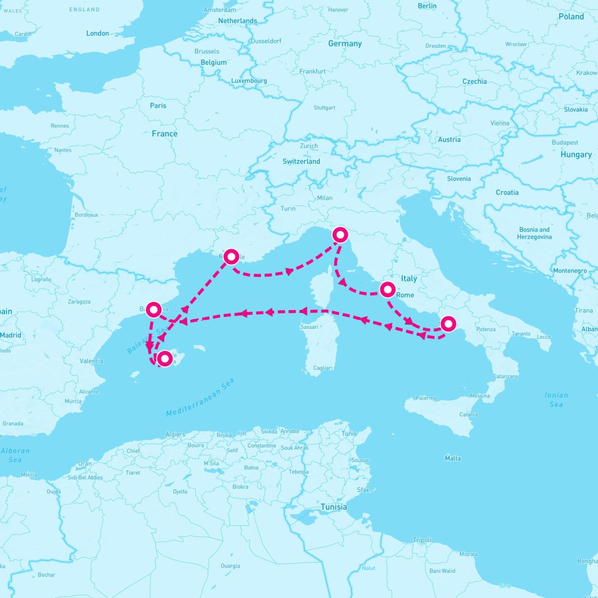 7 Night Western Mediterranean (Barcelona Roundtrip)