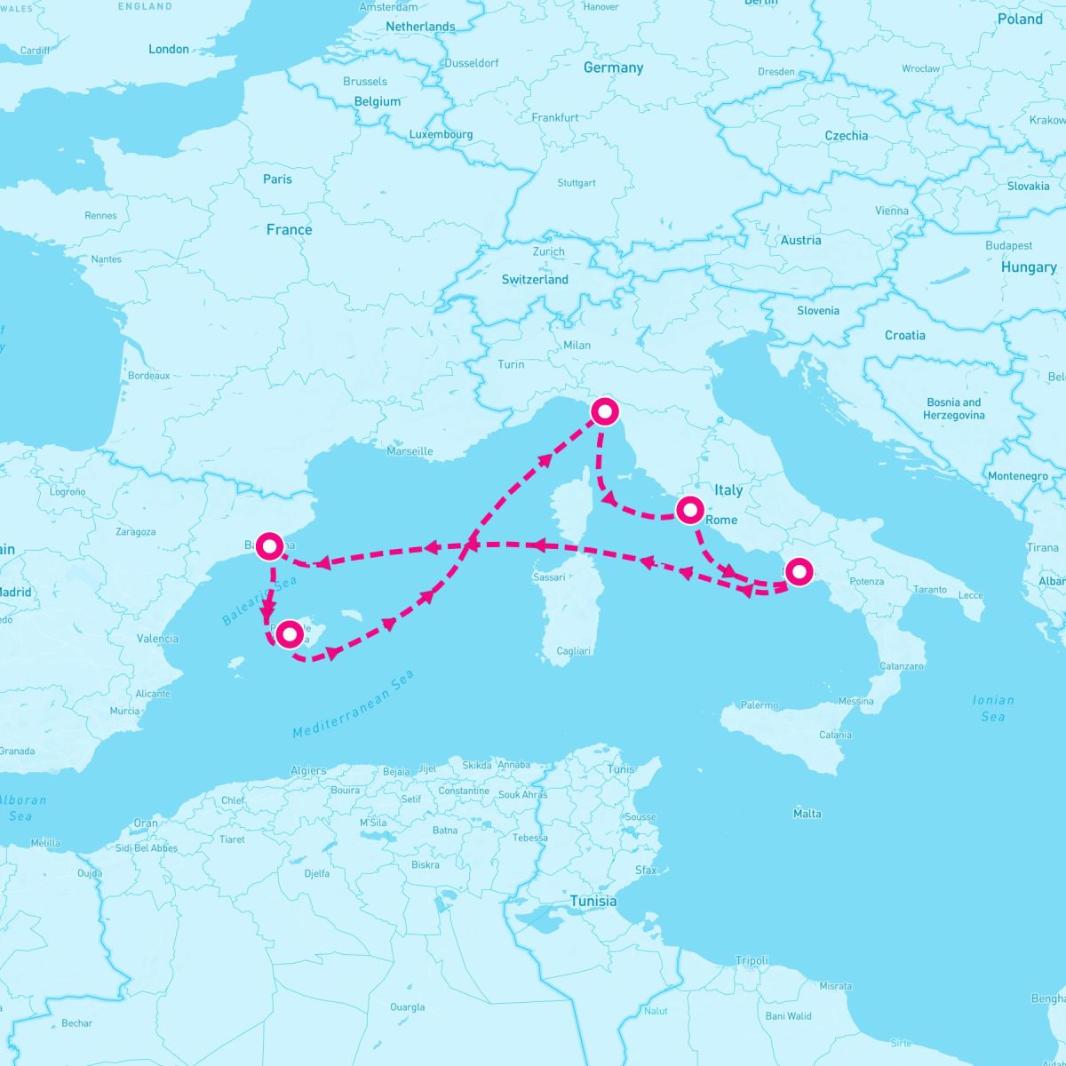 7 Night Western Mediterranean (Rome Roundtrip)