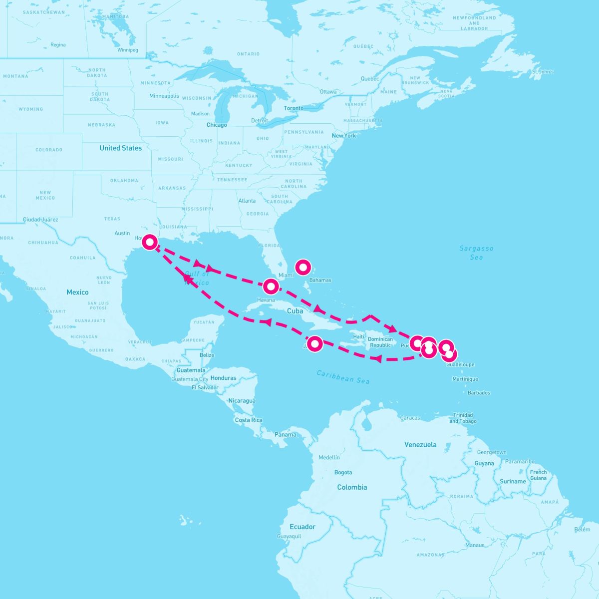 14 Night Eastern Caribbean - Carnival Journeys (Galveston Roundtrip)