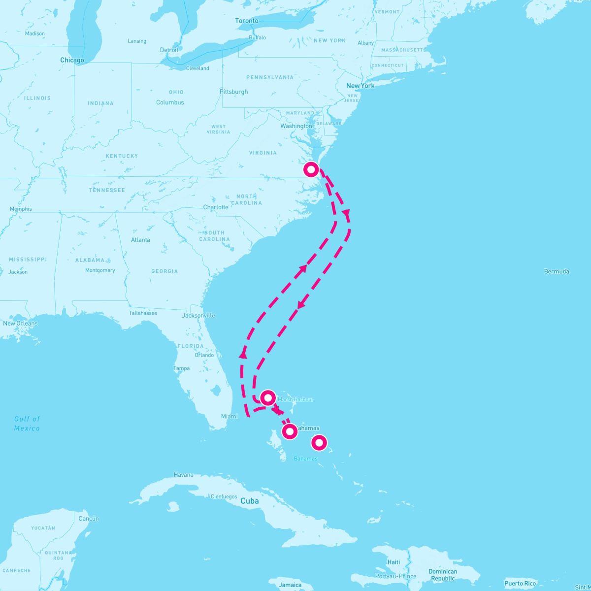6 Night Bahamas (Norfolk Roundtrip)