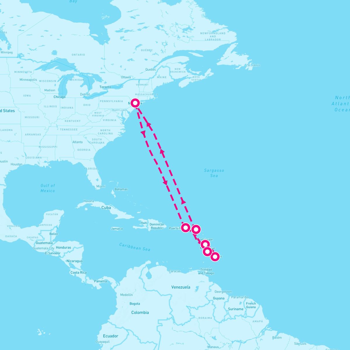 12 Night Southern Caribbean: Carnival Journeys (New York Roundtrip)