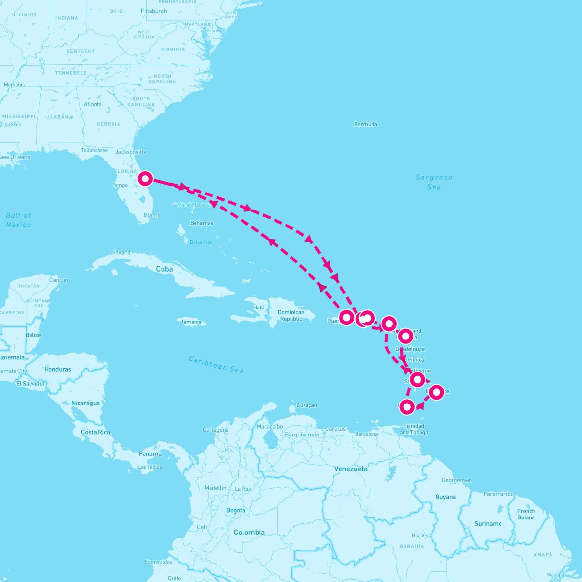 14 Night Southern Caribbean (Port Canaveral Roundtrip)