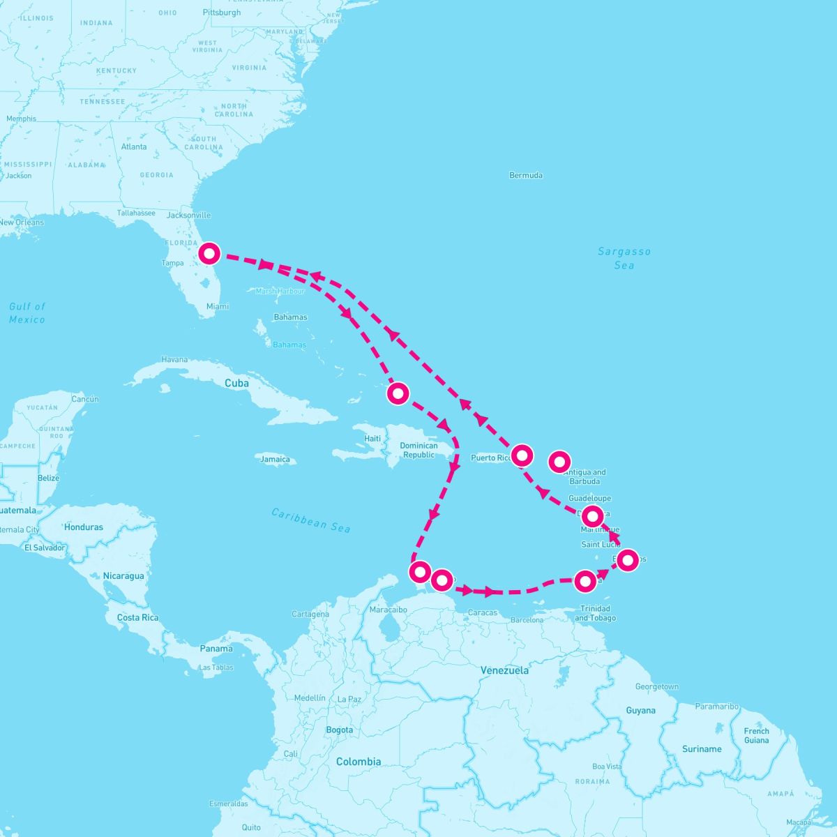 14 Night Southern Caribbean (Port Canaveral Roundtrip)
