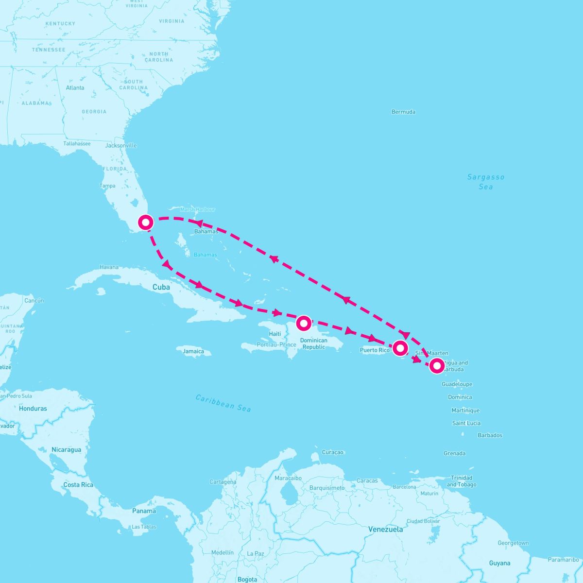 7 Night St. Thomas St. Kitts & Puerto Plata (Miami Roundtrip)