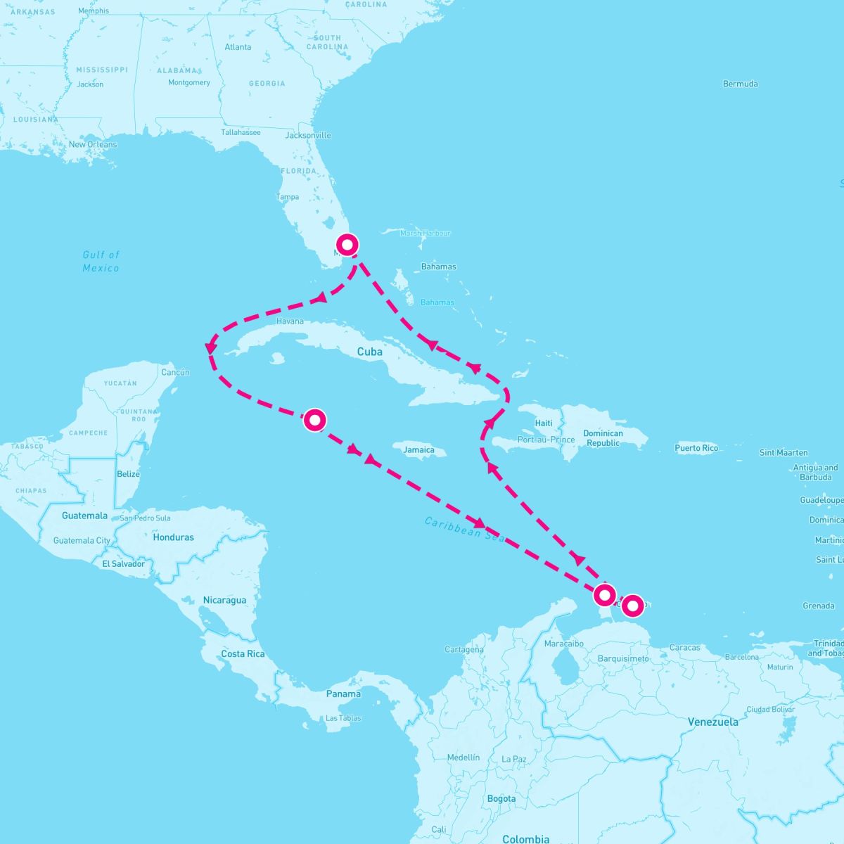 8 Night Aruba Curacao & Grand Cayman (Ft. Lauderdale Roundtrip)