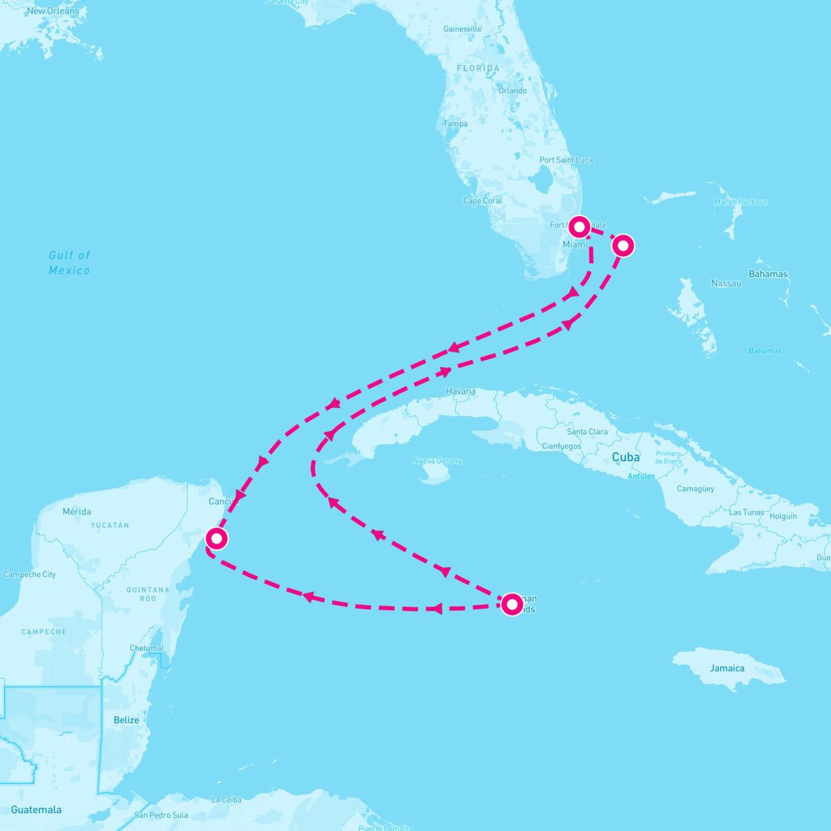 6 Night Grand Caymen Mexico & Bahamas (Ft. Lauderdale Roundtrip)