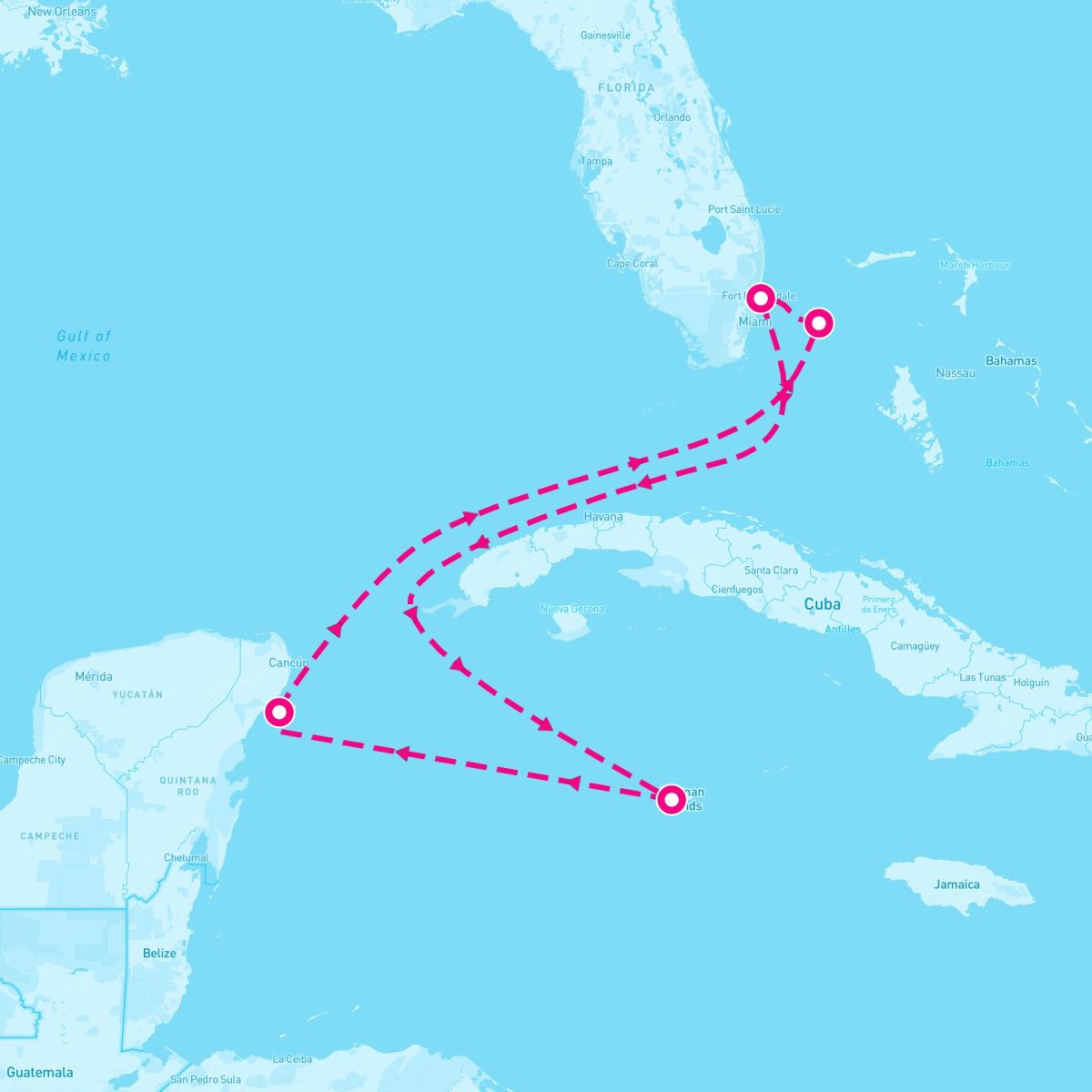 6 Night Cayman Mexico & Bahamas Holiday (Ft. Lauderdale Roundtrip)