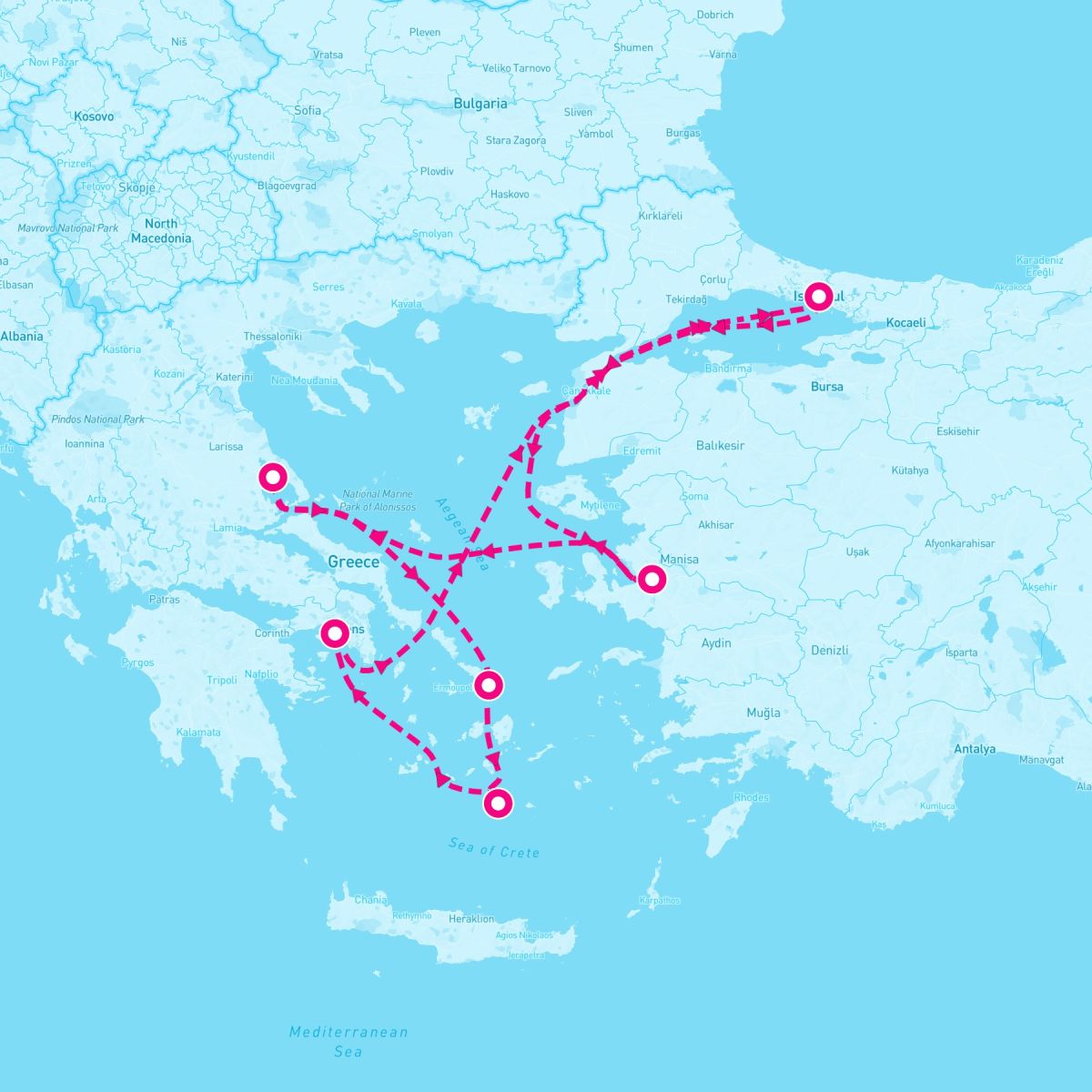 7 Night Eastern Mediterranean (Athens Roundtrip)