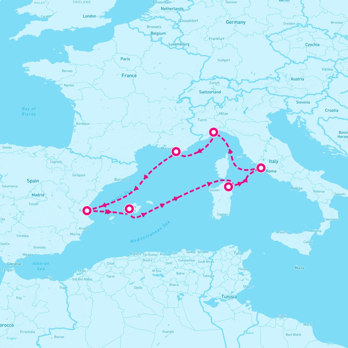 7 Night Western Mediterranean (Rome Roundtrip)