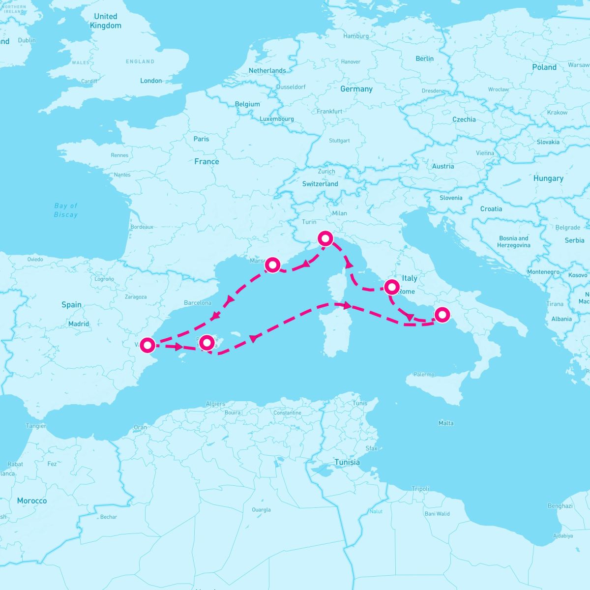 7 Night Western Mediterranean (Rome Roundtrip)