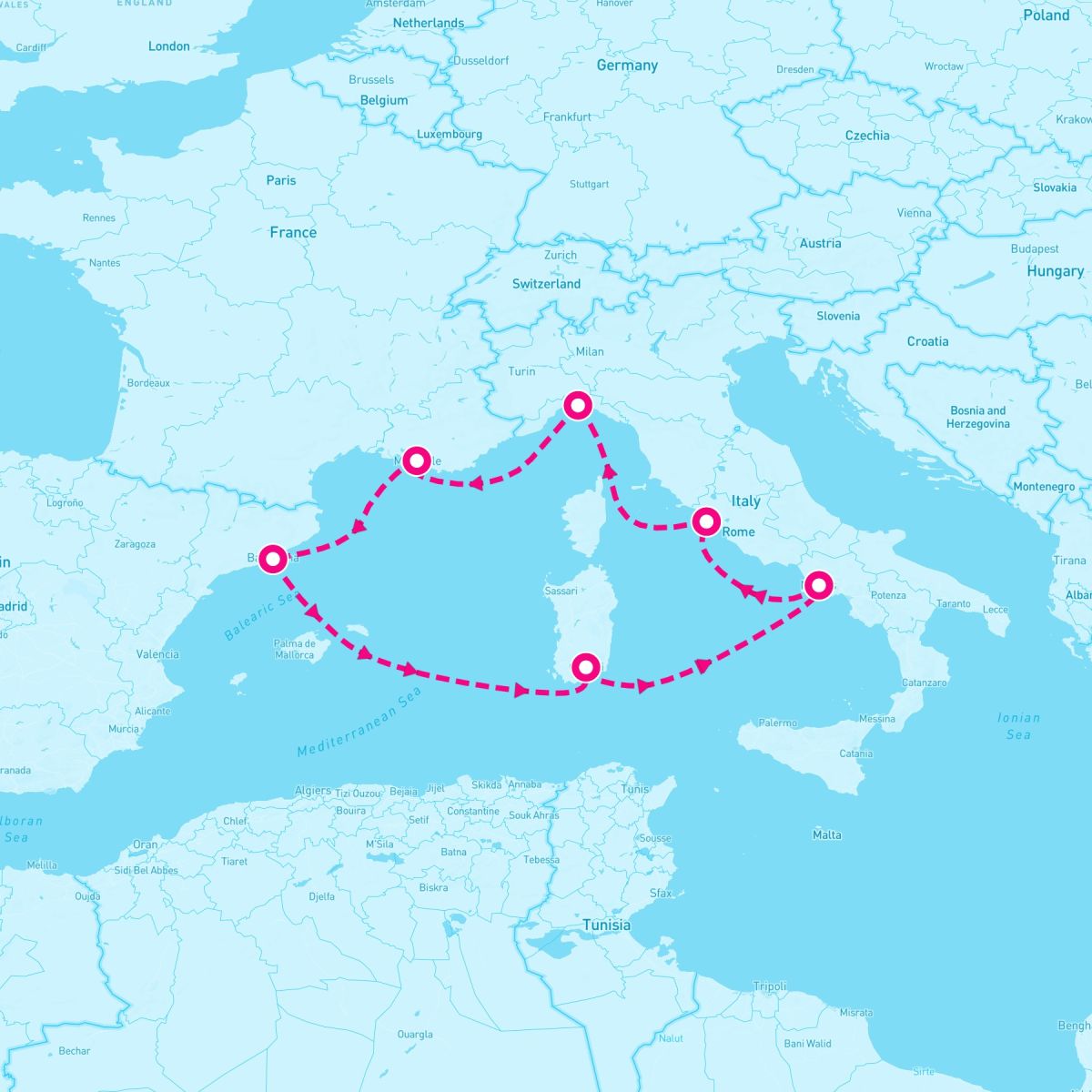 7 Night Western Mediterranean (Barcelona Roundtrip)
