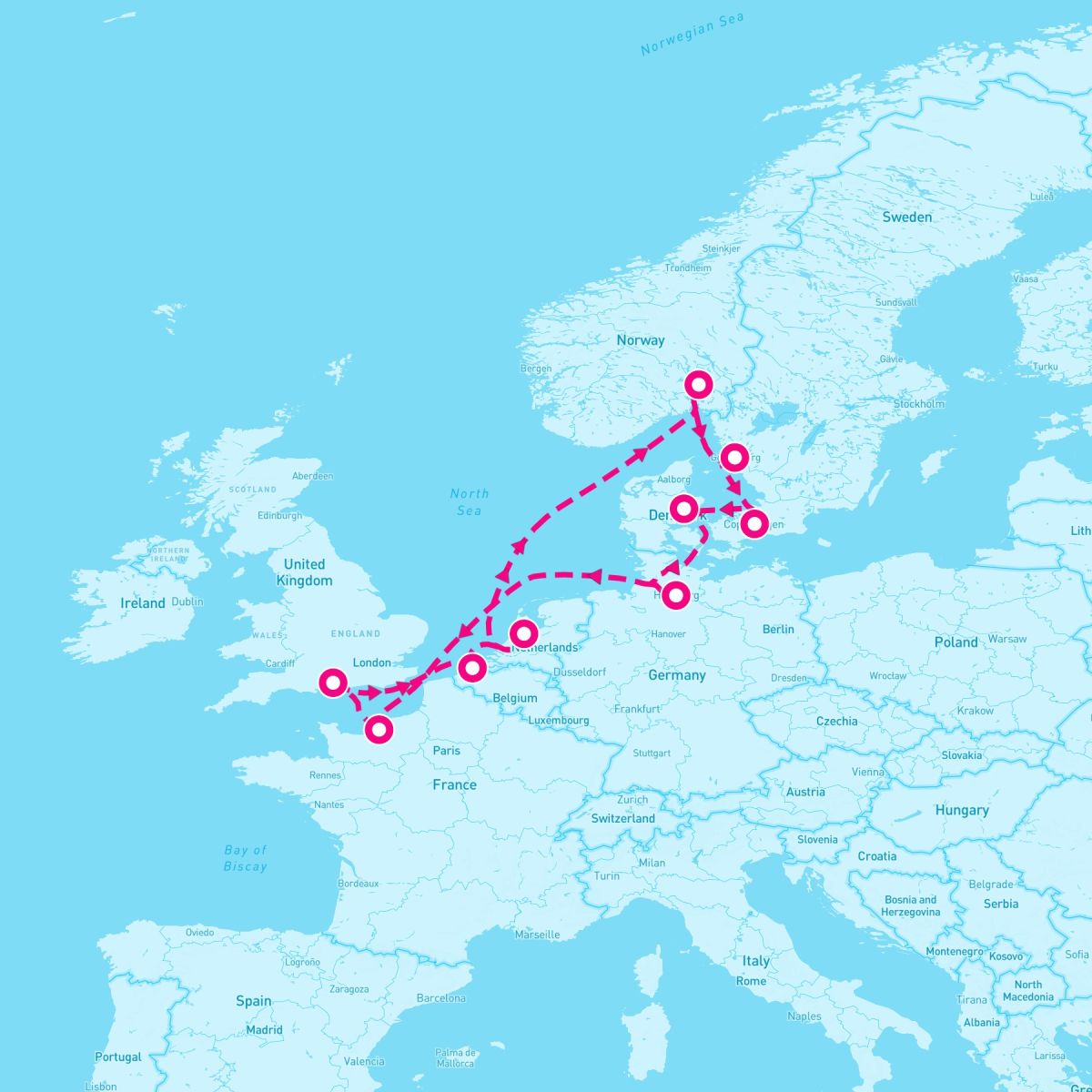 12 Night European Capitals (Southampton Roundtrip)