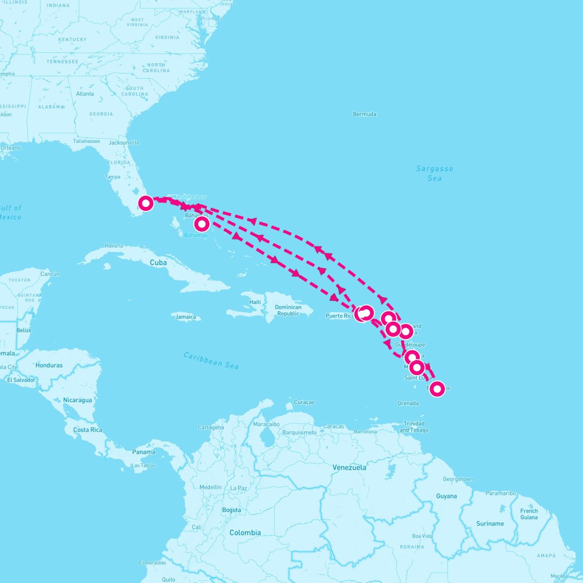 20 Night Caribbean Explorer (Ft. Lauderdale Roundtrip)