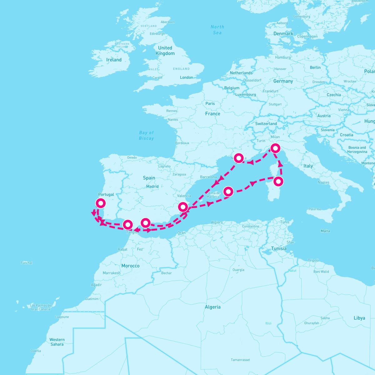 10 Night Western Mediterranean (Marseille Roundtrip)