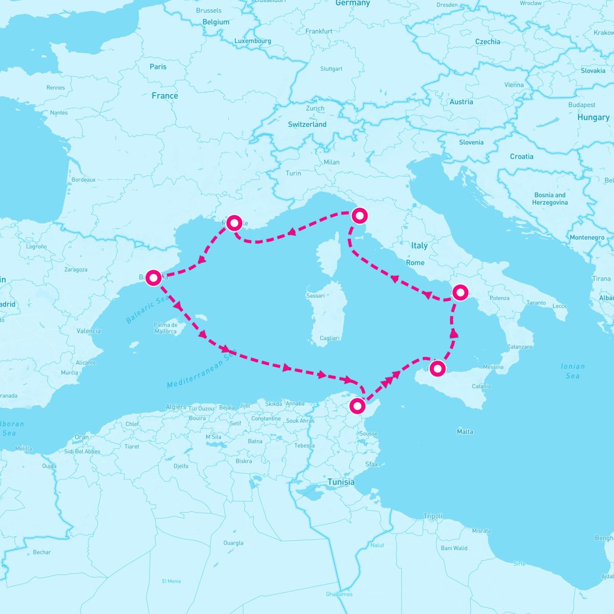 7 Night Western Mediterranean (Marseille Roundtrip)