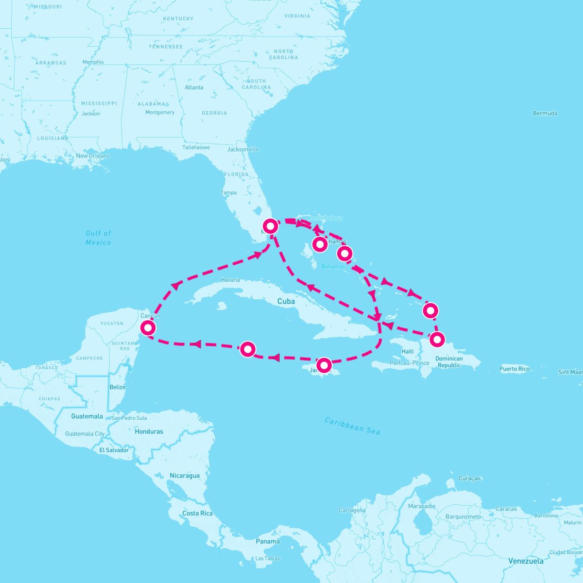 14 Night Western / Eastern Caribbean: Mexico & Bahamas (Ft. Lauderdale Roundtrip)