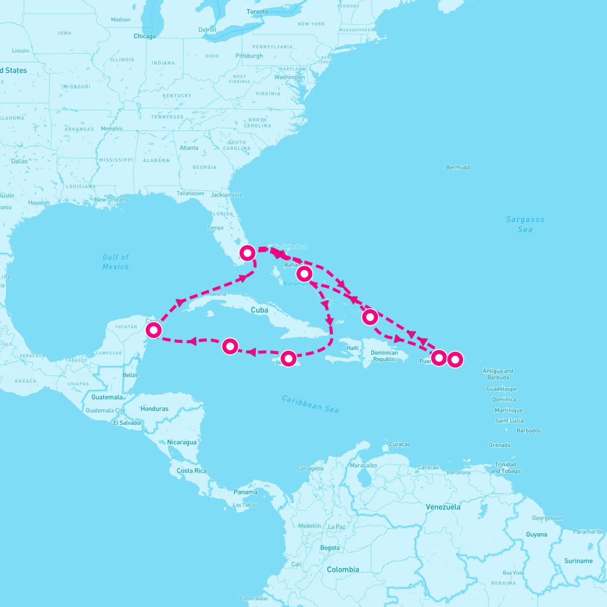 14 Day Eastern / Western Caribbean: San Juan & Mexico (Ft. Lauderdale Roundtrip)