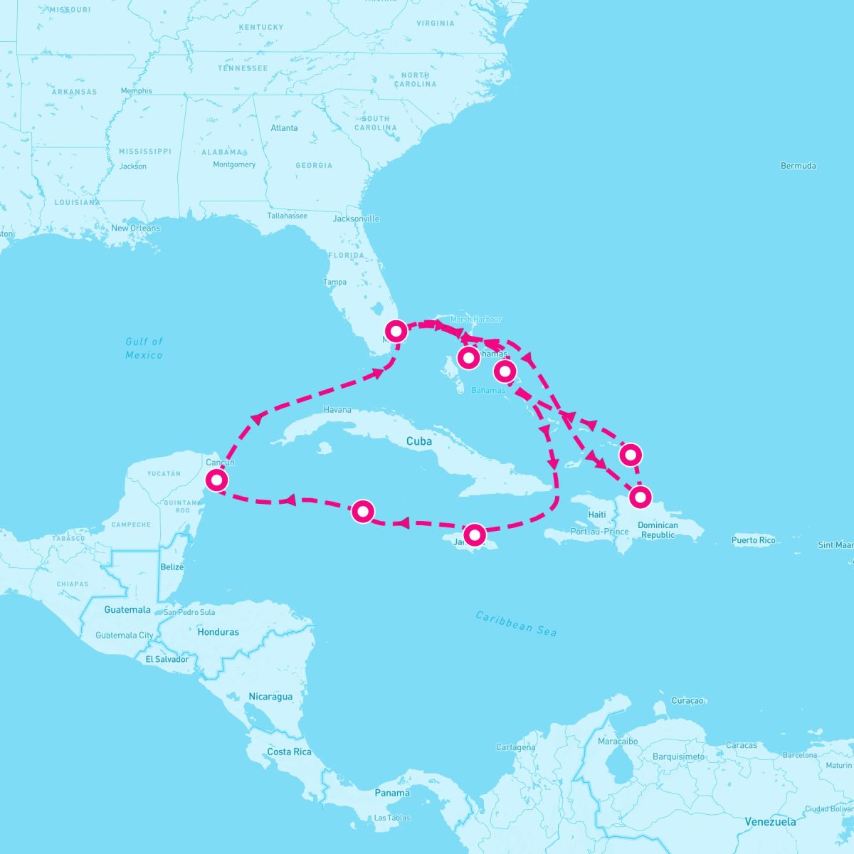 14 Night Western / Eastern Caribbean: Mexico & Bahamas (Ft. Lauderdale Roundtrip)
