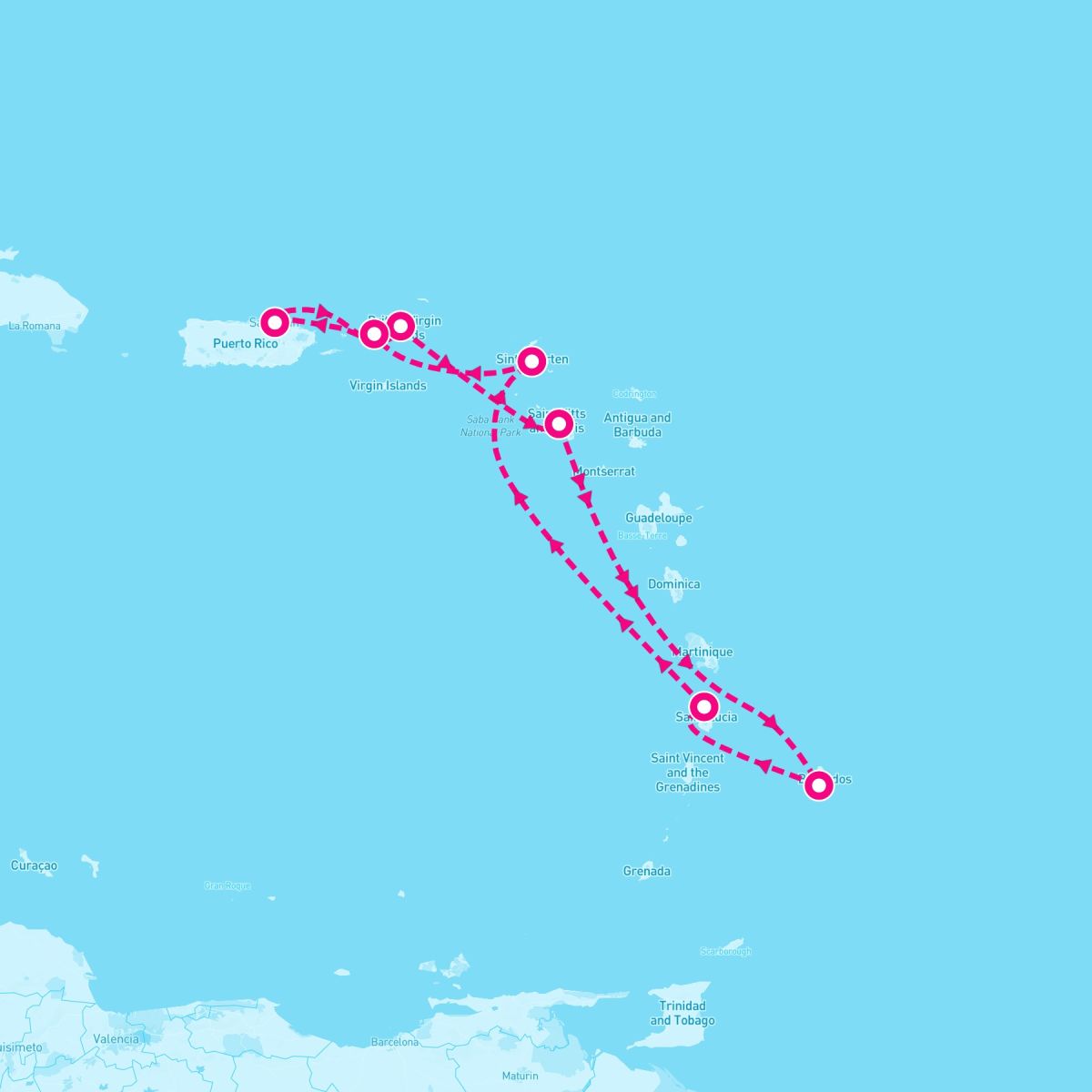 7 Night Caribbean: Barbados St. Lucia & St. Thomas (San Juan Roundtrip)